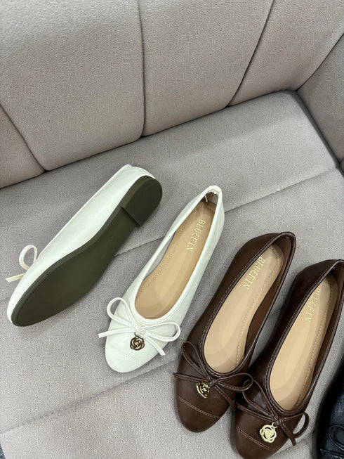 High Quality Round Toe Bow Decor Pump Shoes